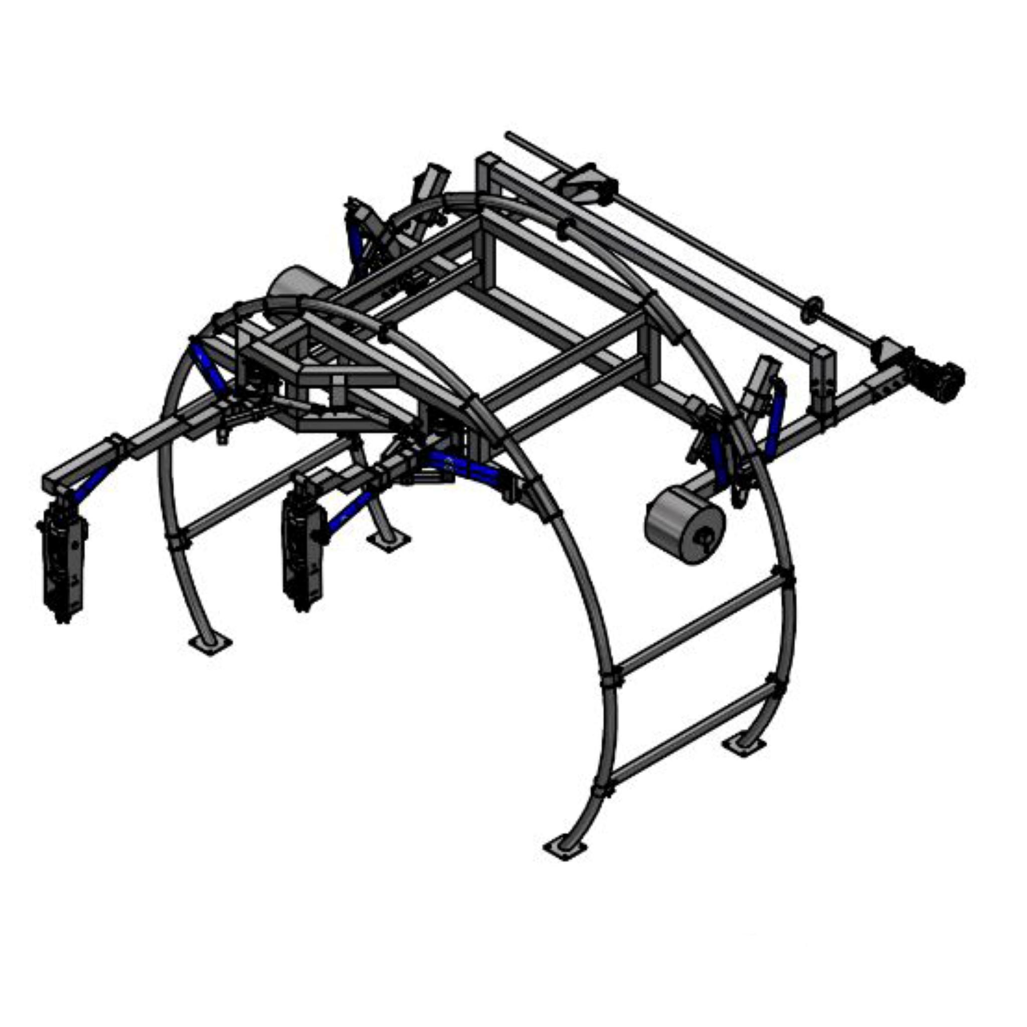 CAD drawing of wash wrap arm combo